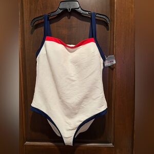 Target One Piece Swimsuit in Red, White, and Blue